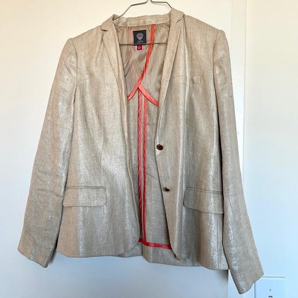 Vince Camuto Blazer Beautiful Cream Colored Linen NEVER WORN - Picture 1 of 2